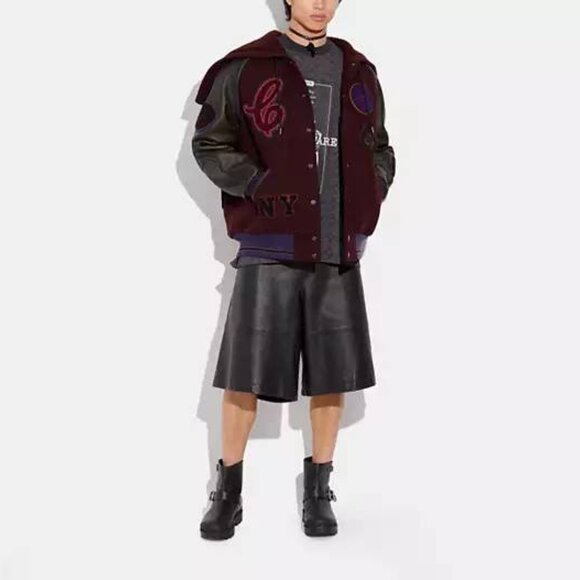 Lil Nas X Coach Hooded Varsity Jacket - Picture 2 of 5